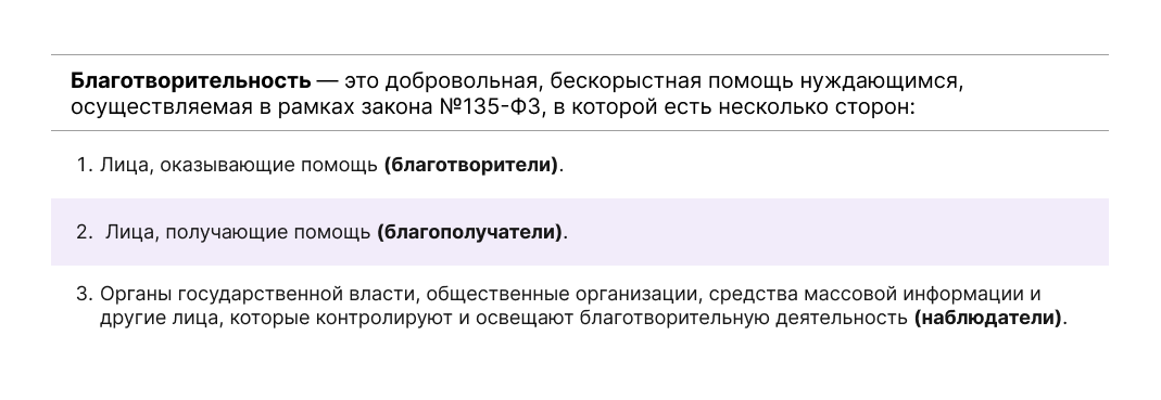 благотворительность