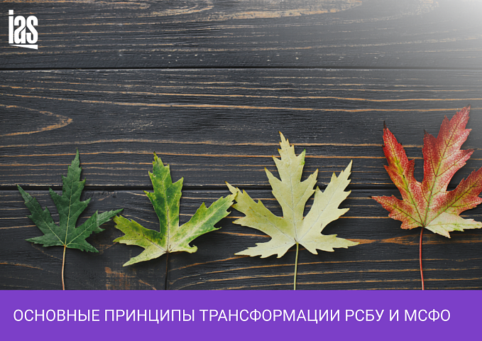 Основные принципы трансформации РСБУ и МСФО